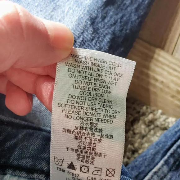 Levi's 511 Slim Boys Size 7X Distressed Blue Jeans Medium Wash EUC - Picture 6 of 15